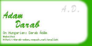 adam darab business card